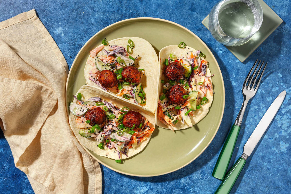 Sweet-Soy Falafel Tacos