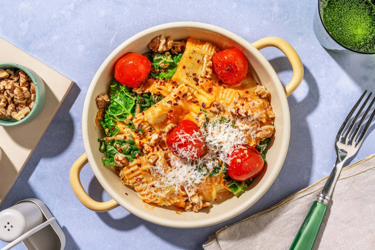 Raviolis crémeux aux champignons à la toscane