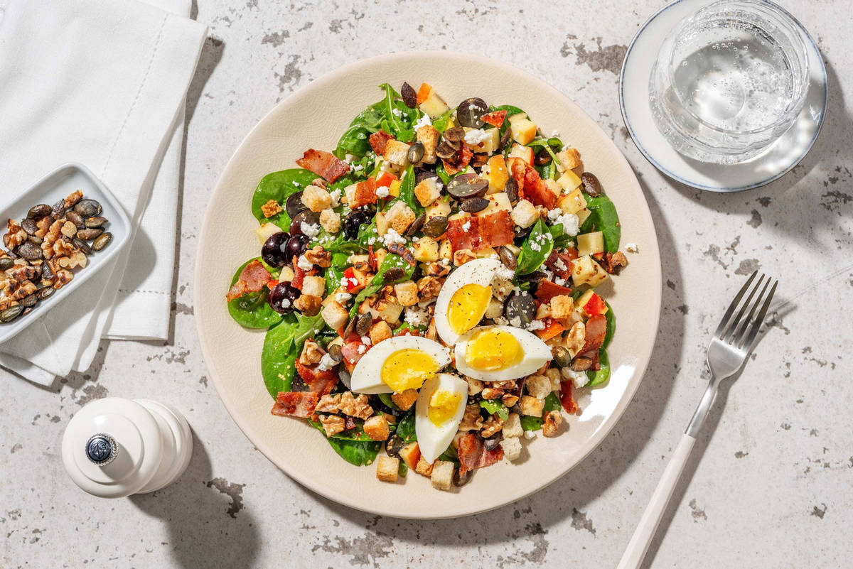 Carb Smart Harvest Fruit, Chicken and Bacon Salad