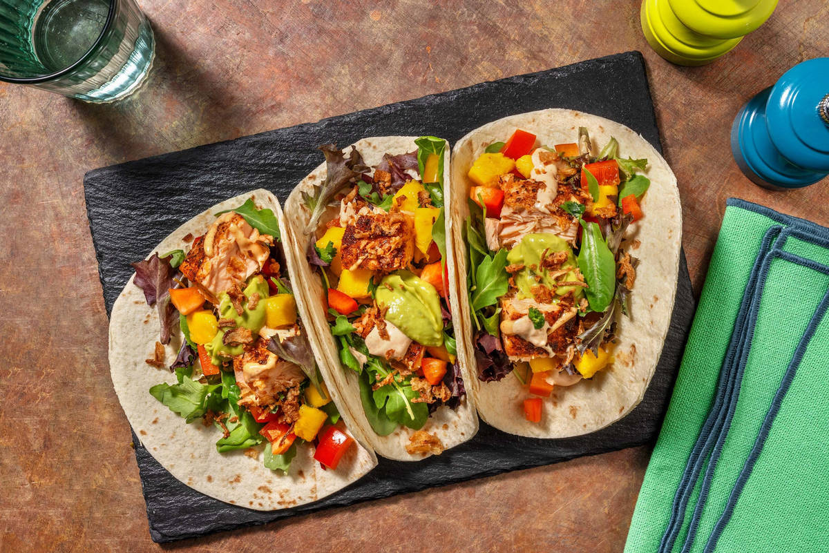 Cali-Inspired Salmon Tacos
