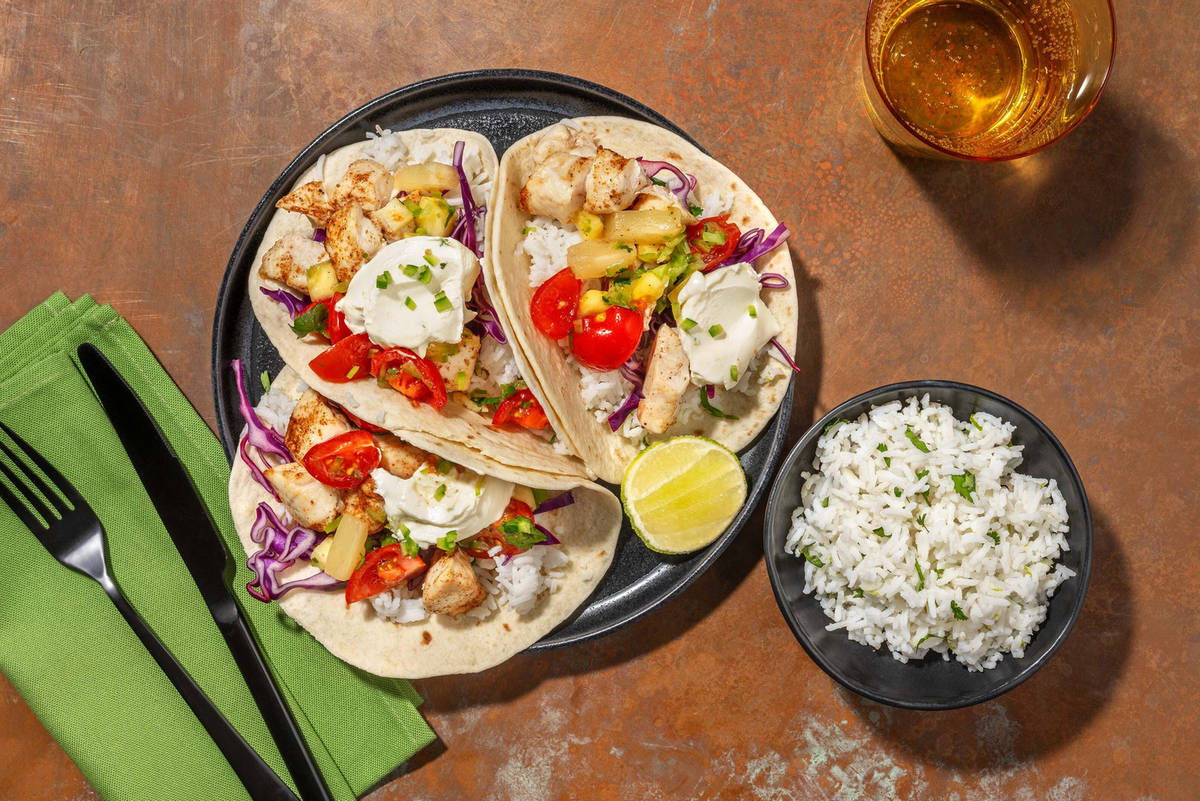 Chicken Al Pastor Tacos