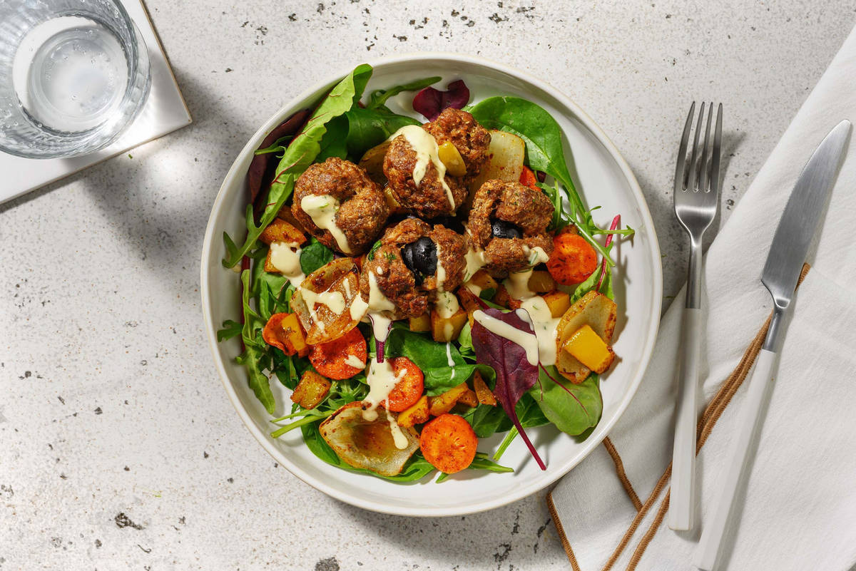 Boulettes de Beyond Meat®farcies aux olives