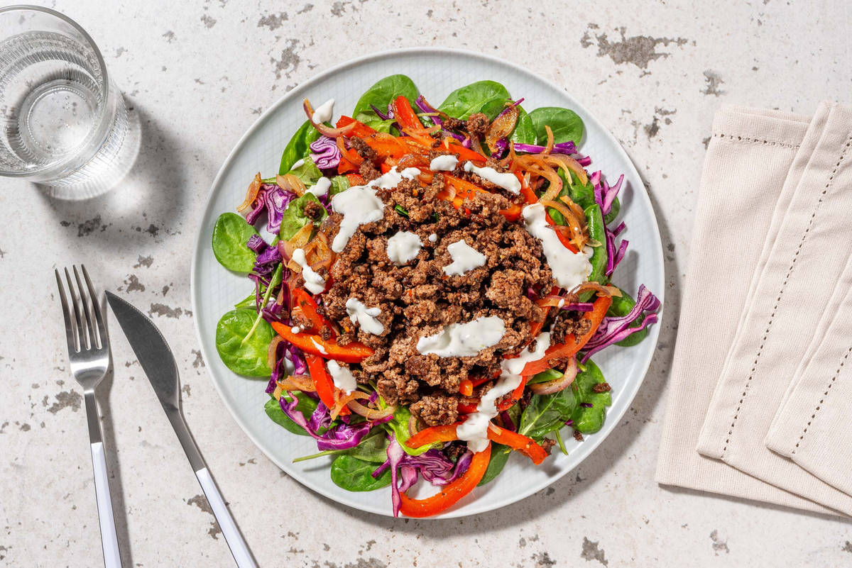 Carb Smart Fajita Beyond Meat® Salad