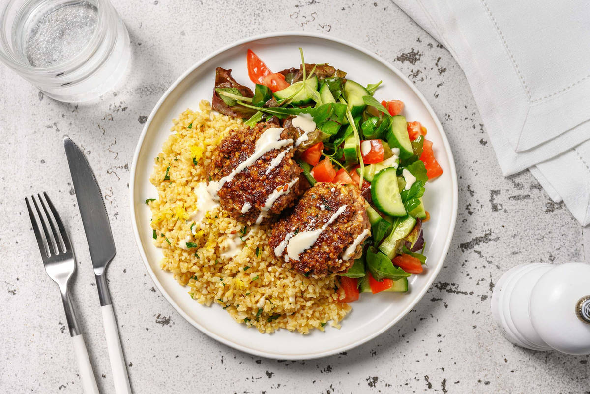 Smart Double Beef Kibbeh-Style Patties