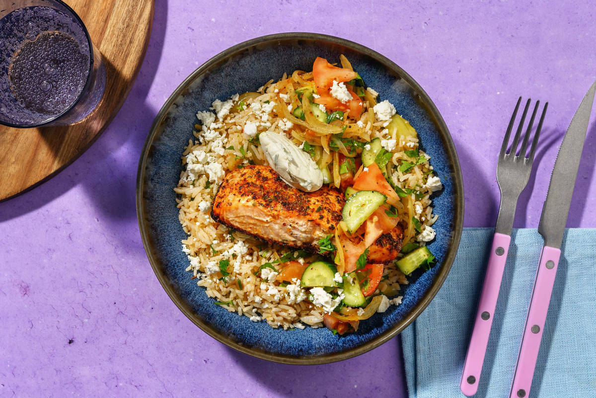 Mexican-Style Salmon and Rice Bowls