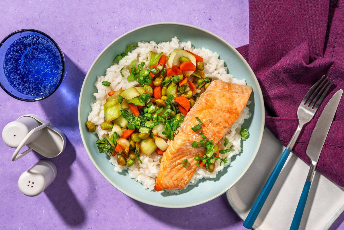 Bols pokés au double saumon au sésame