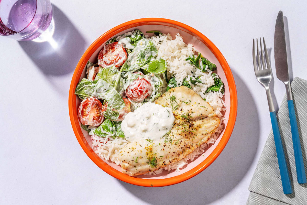 Saumon rôti à la grecque