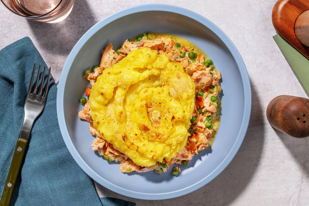 British-Inspired Salmon Pie