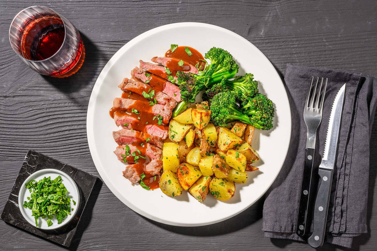 Pan-Seared Striploin Steaks