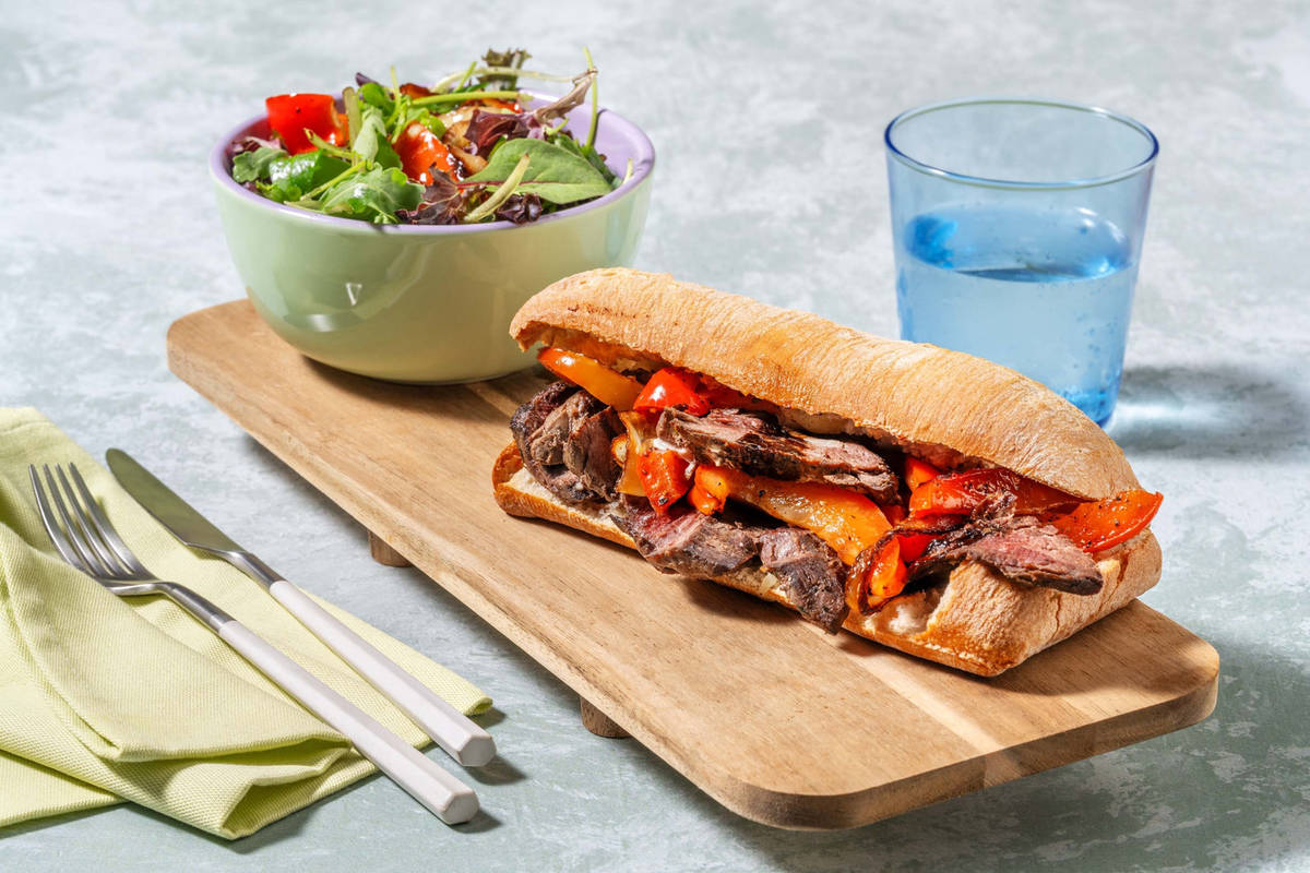 Italian-Style Tenderloin Steak Sandwiches