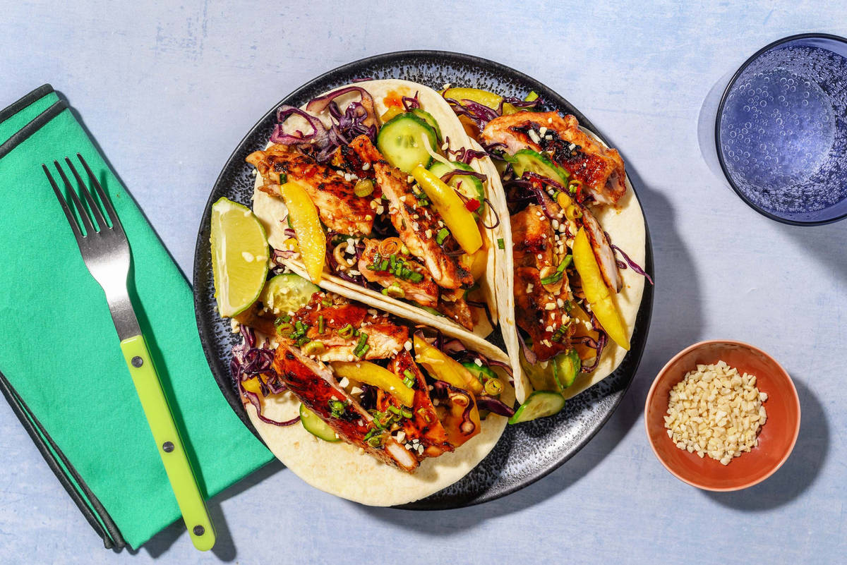 Thai-Style Grilled Turmeric Chicken Breast Wraps