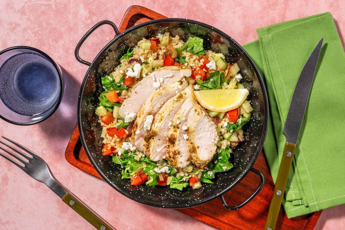 Grilled Greek-Style Chicken Thighs