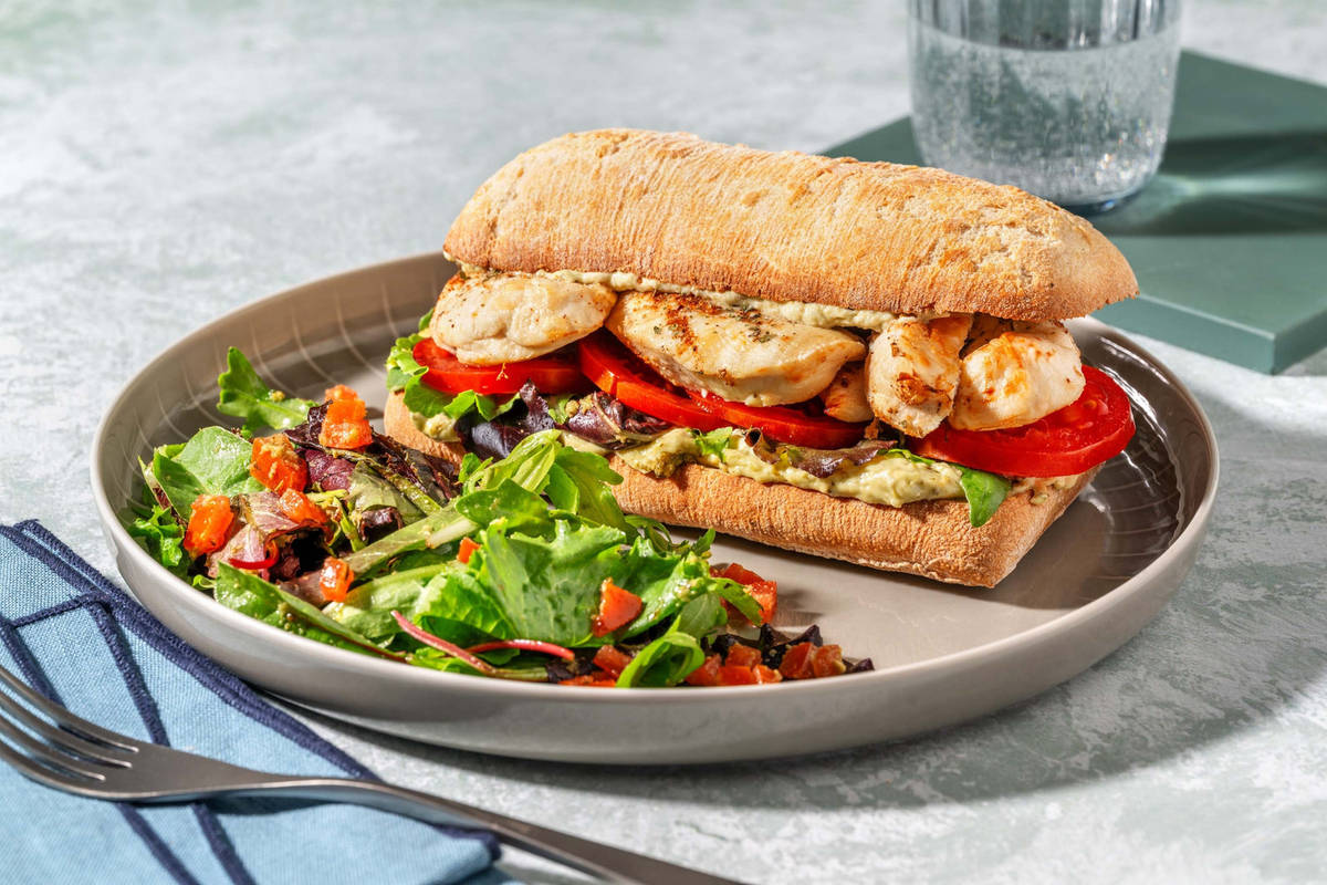 Sandwichs au haloumi à l’ail