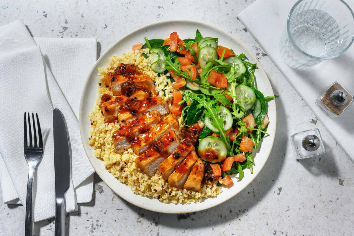 Cal Smart Zesty Apricot-Glazed Pork Chops