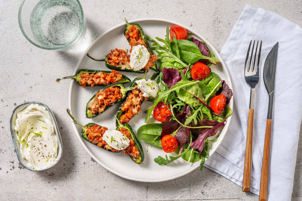 Cal Smart Pork-Stuffed Hot Peppers