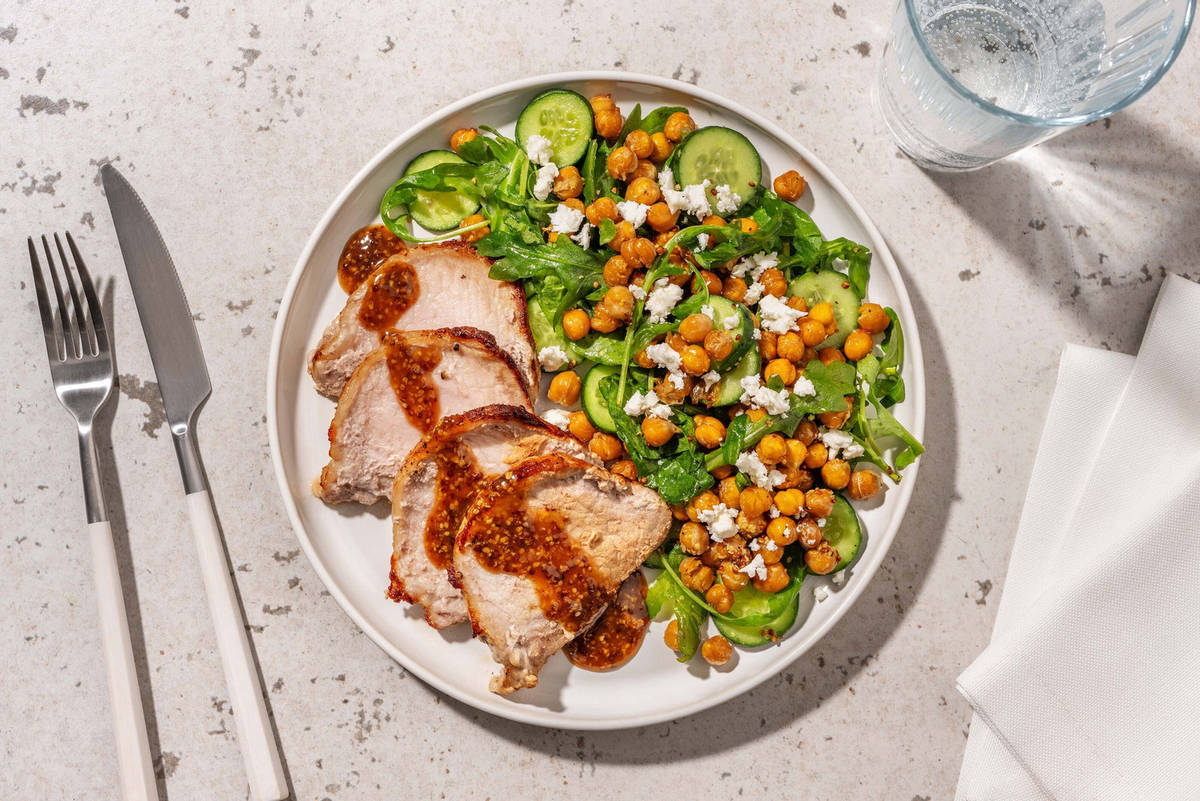 Smart Maple-Mustard Double Pork Chops