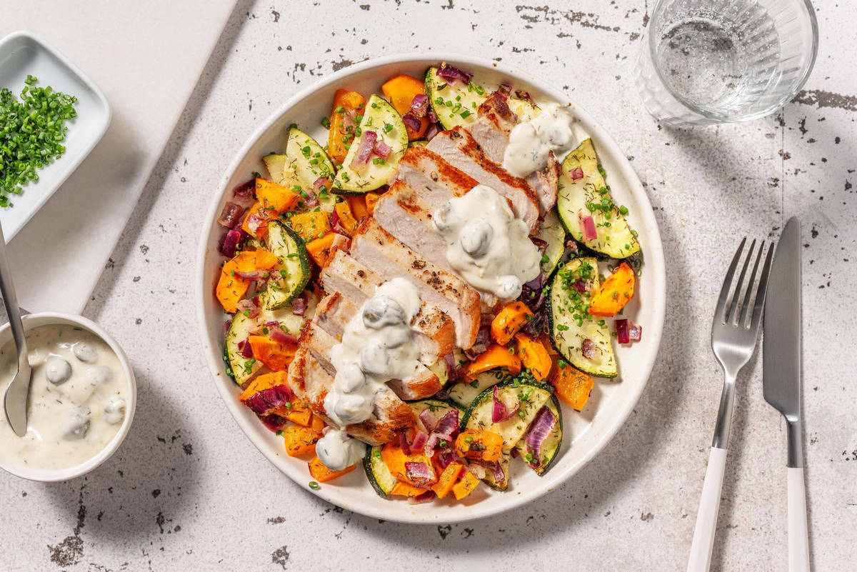 Smart Creamy Caper-Lemon Pork Tenderloin