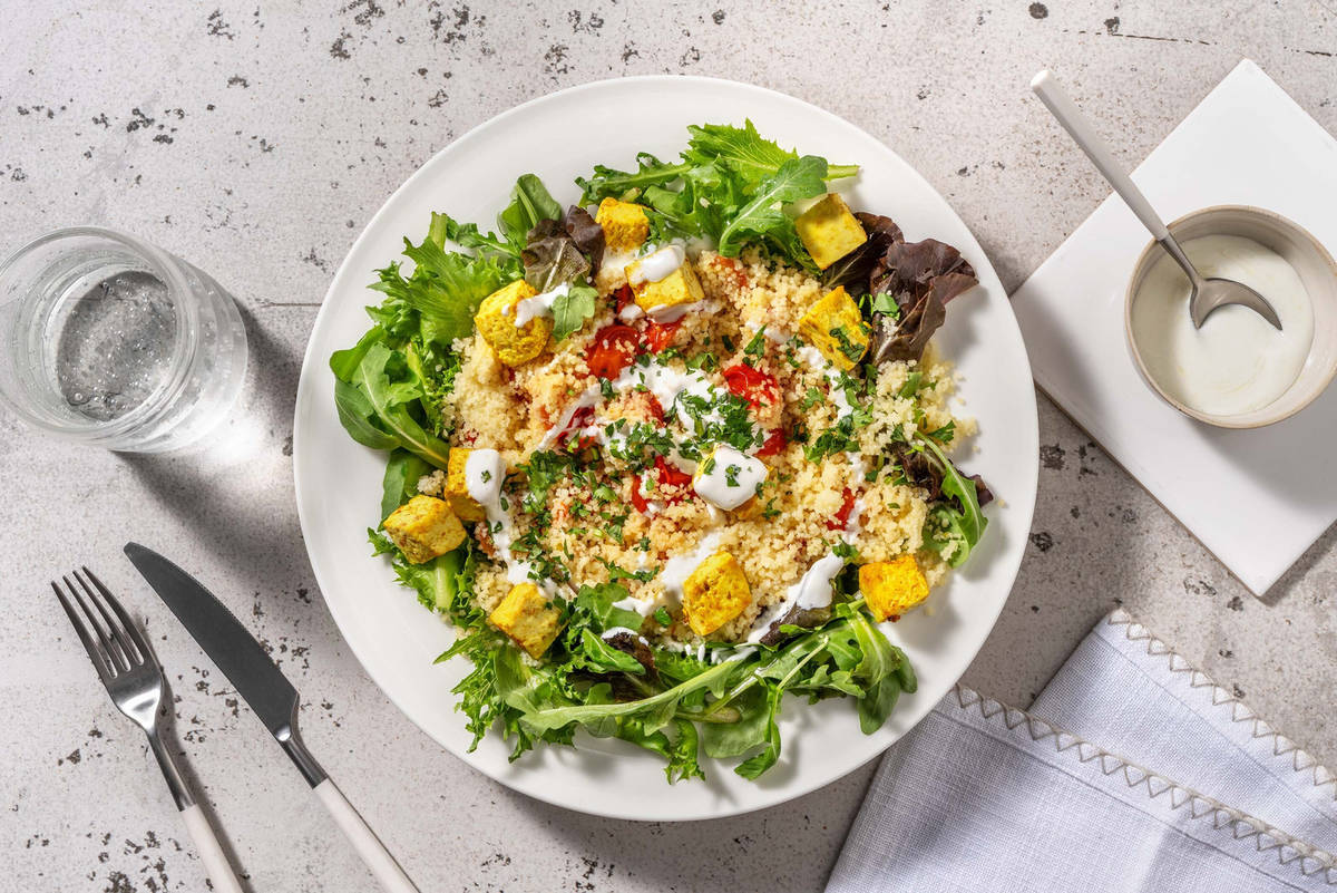 Carb Smart Glazed Tofu Salad