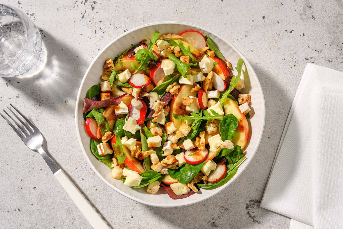 Carb Smart Chicken Breasts and Brie-Apple Salad