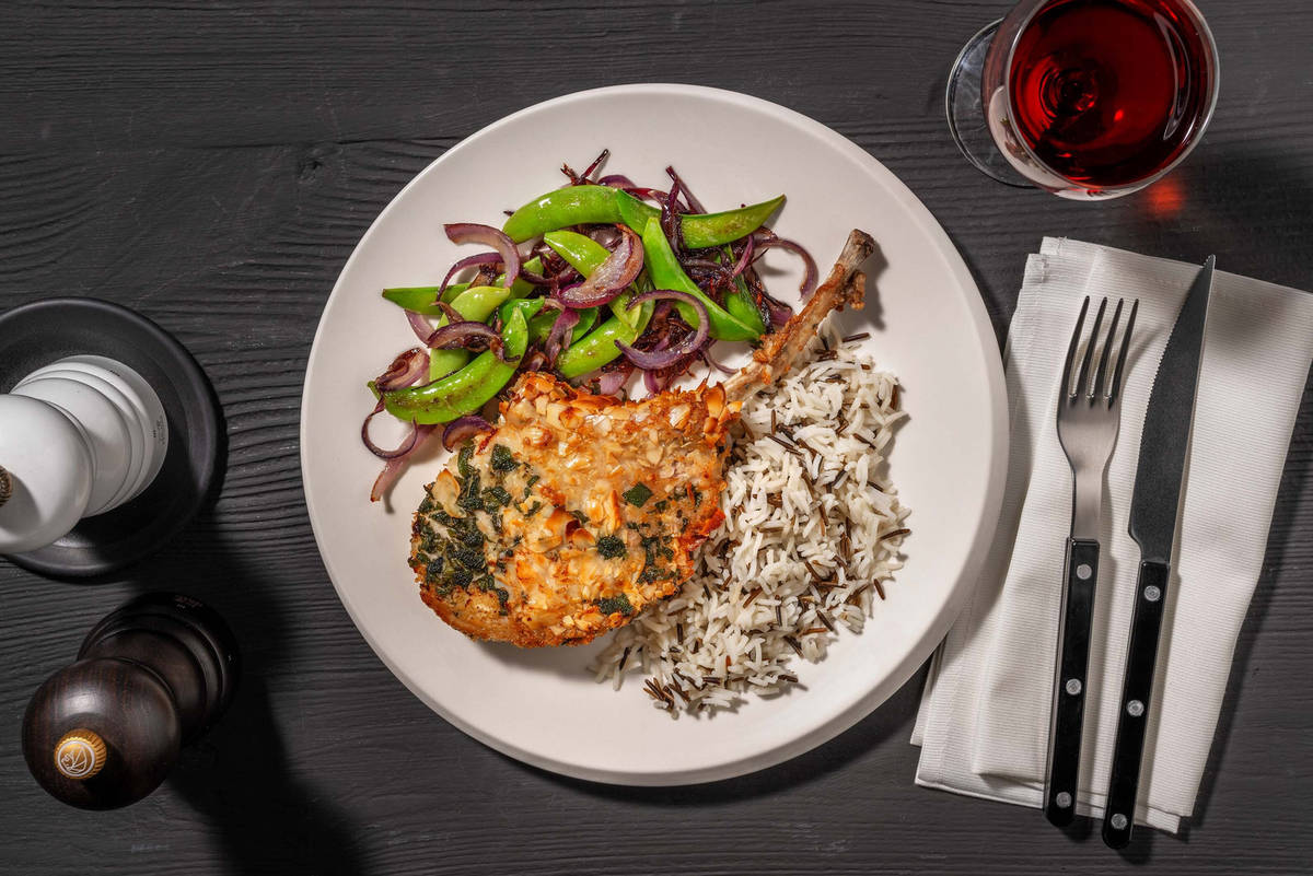 Almond-Topped Pork Chops