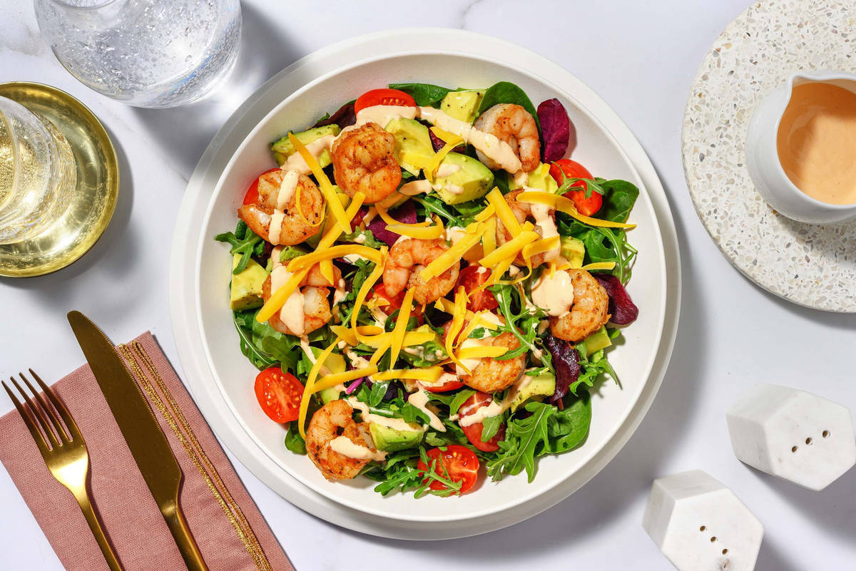 Cajun-Spiced Jumbo Shrimp Bowl