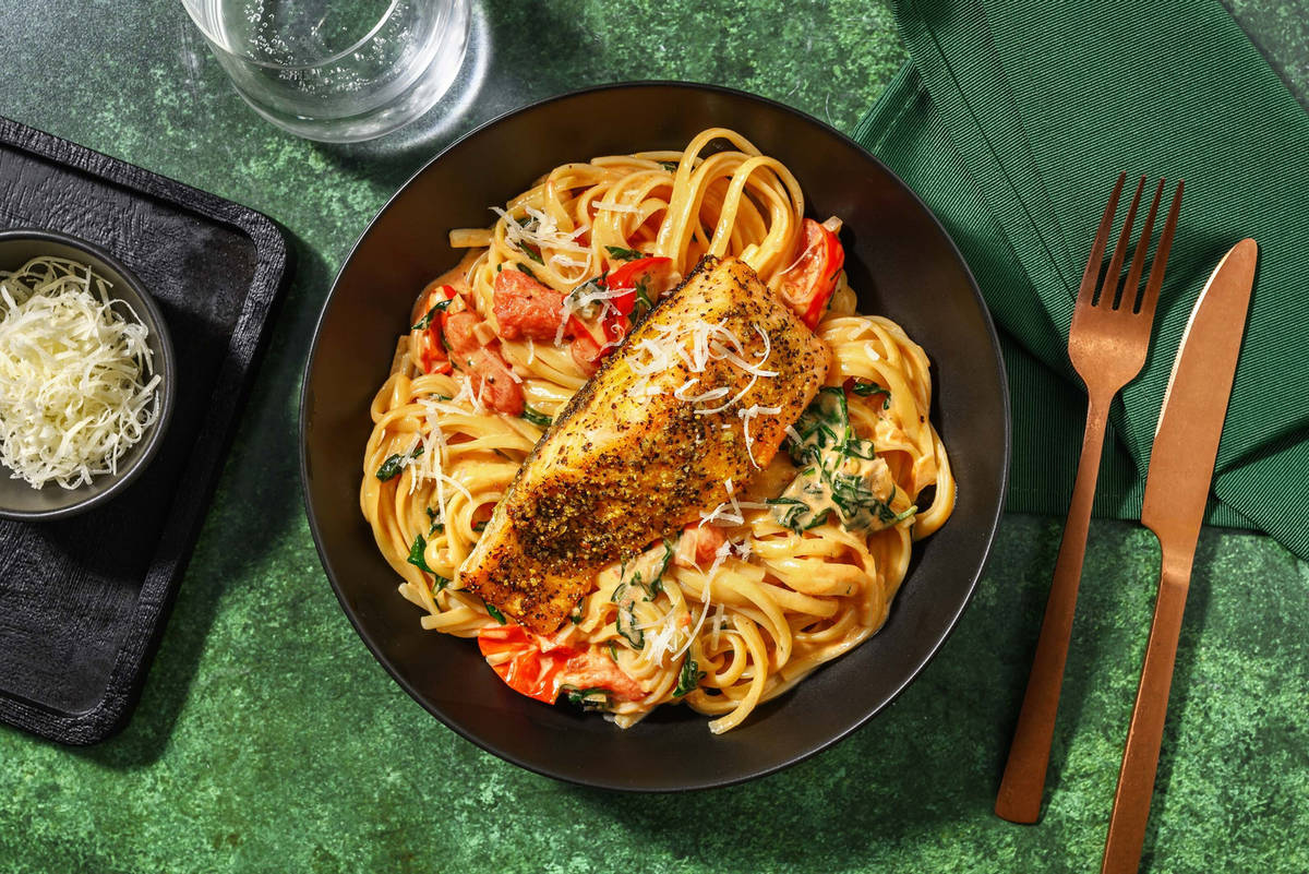 Velvety Tuscan Jumbo Salmon