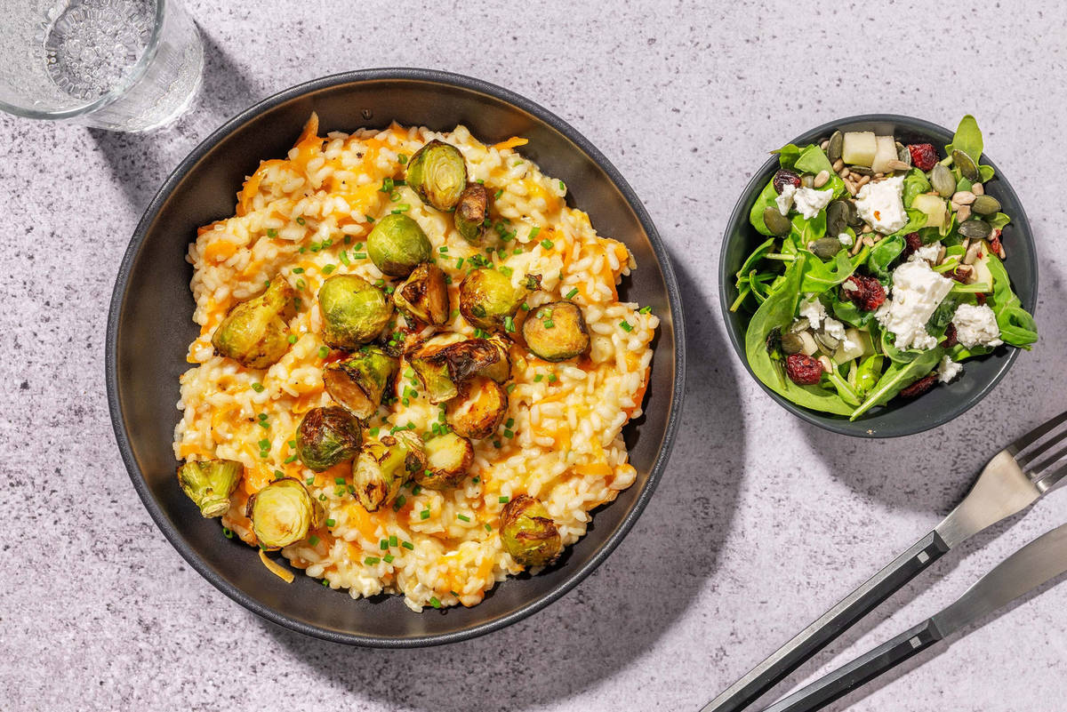 Sweet Potato and Goat Cheese Risotto