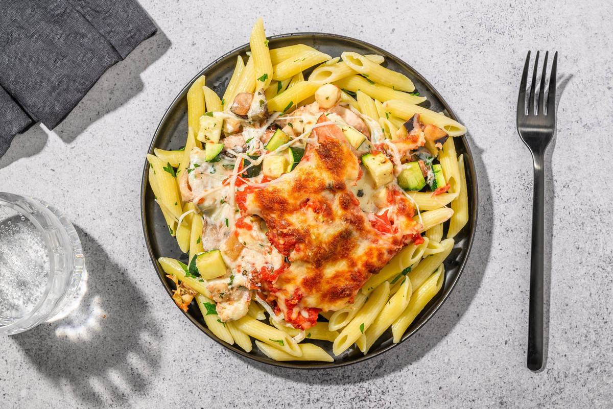 Three-Cheese Veggie Bake 