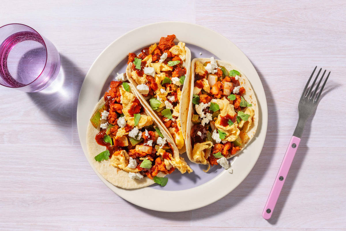 SuperQuick Chorizo-and-Egg Tacos 