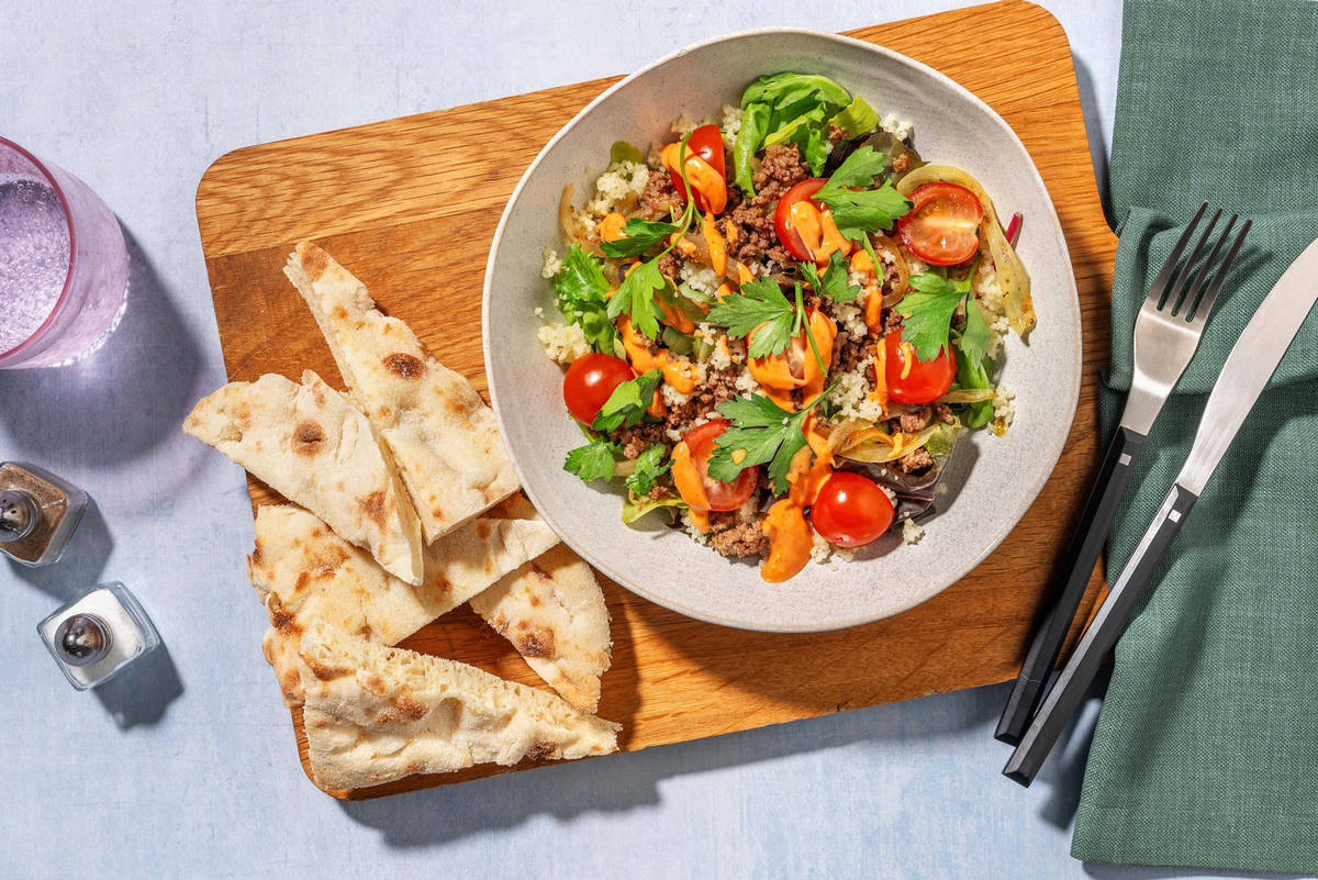 SuperQuick Middle Eastern-Spiced Turkey Bowls