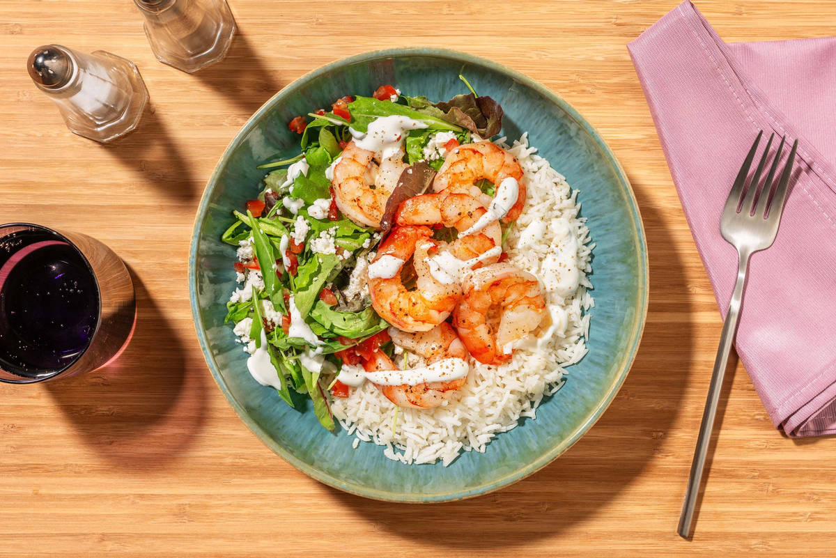 SuperQuick Greek-Style Shrimp