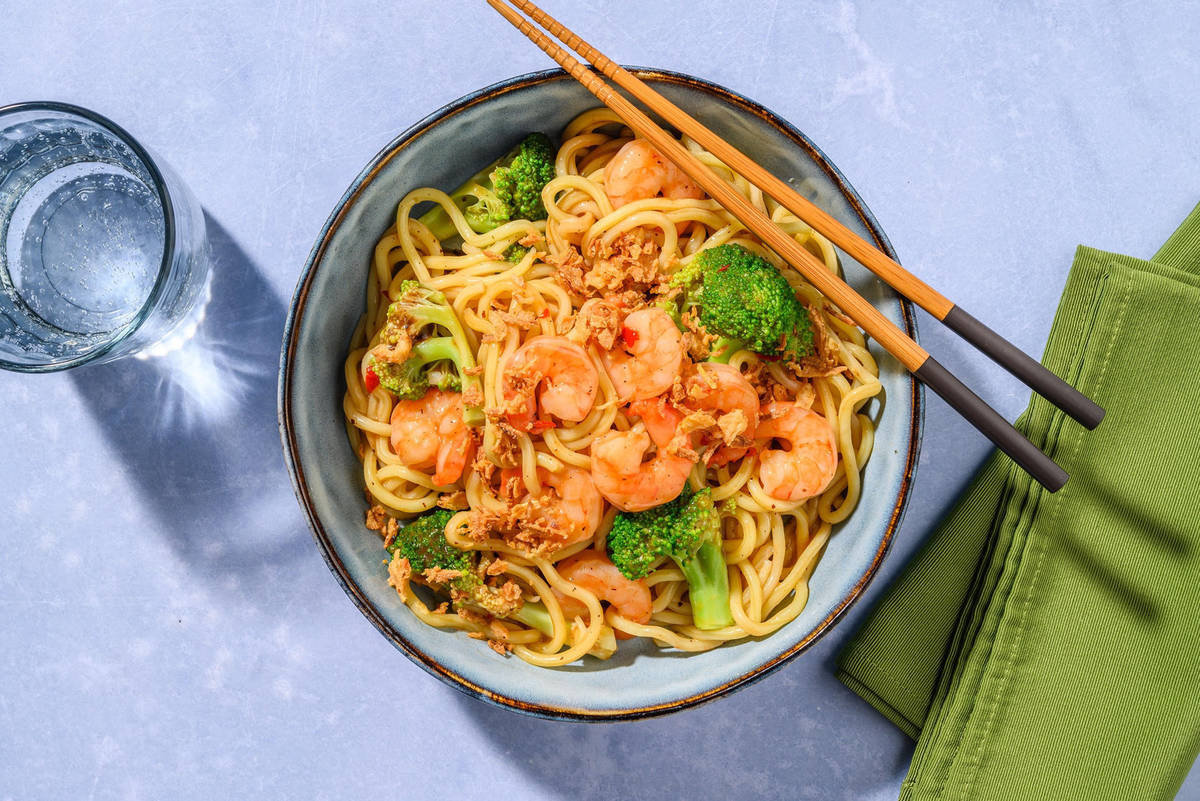 Nouilles Ramen aux crevettes