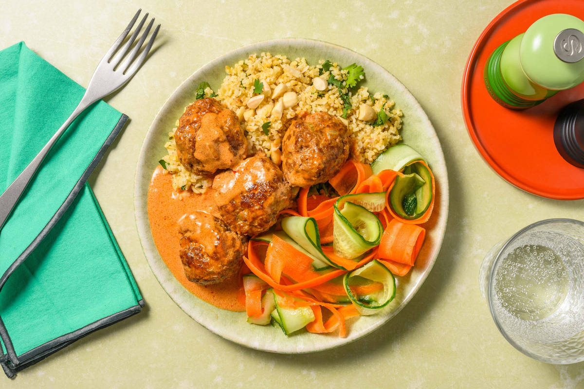 Kjøttboller i krydret saus