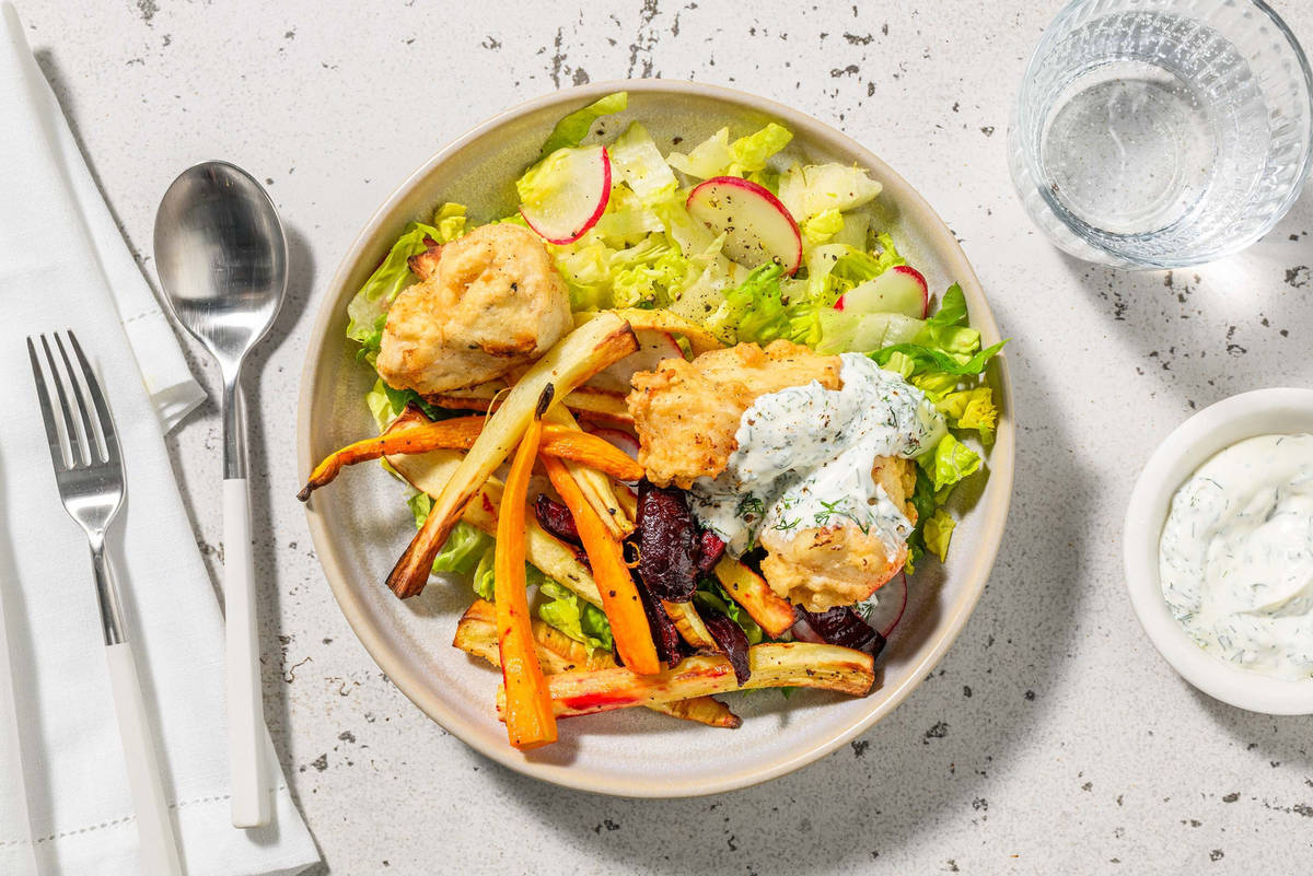 Gyllenstekta fiskfrikadeller