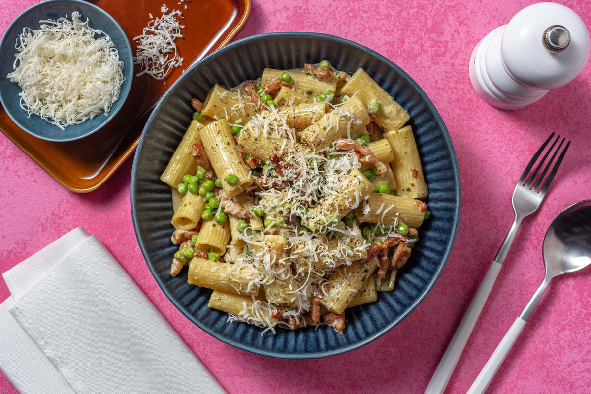 Presto Bacon Pesto Pasta
