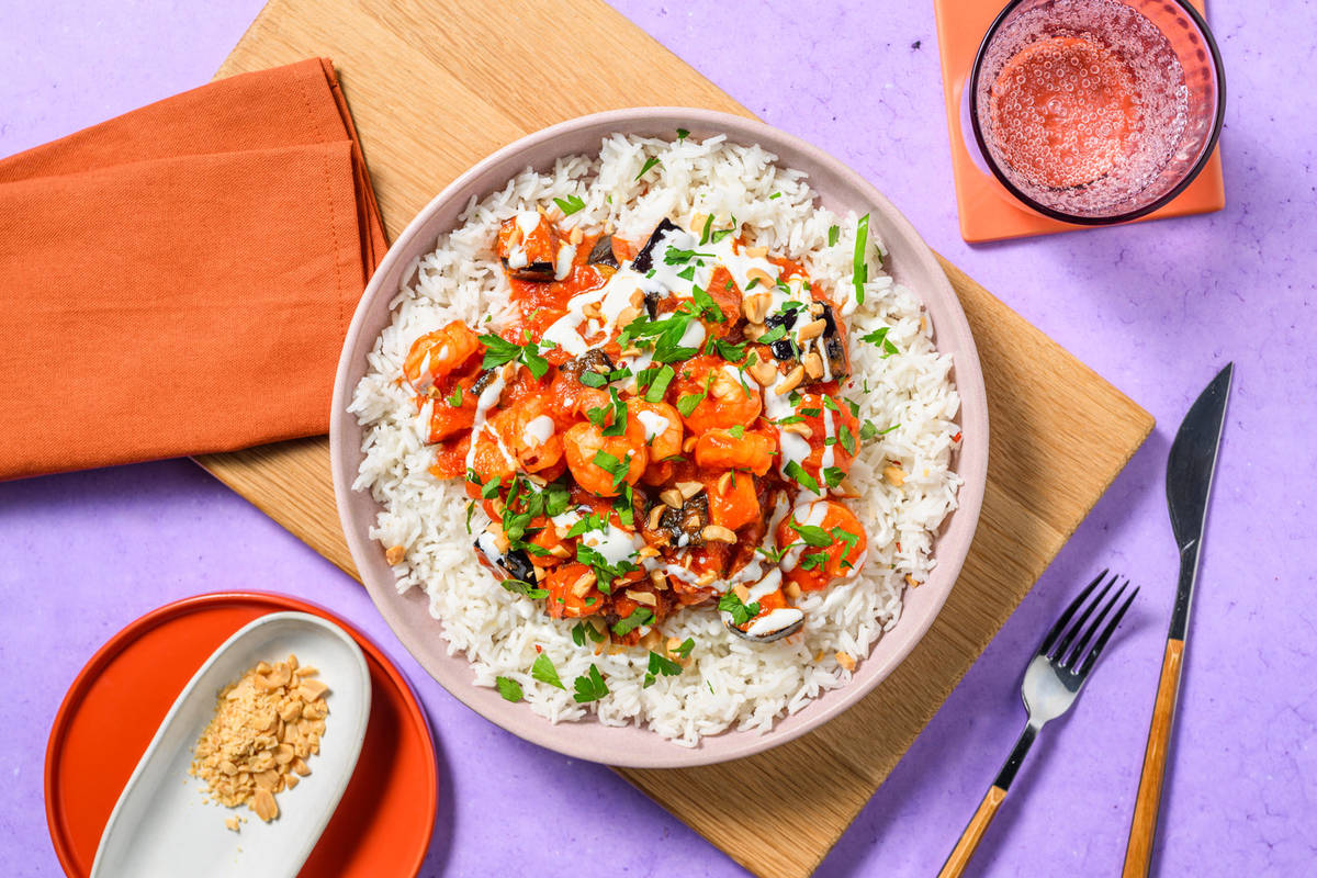 Prawn and Aubergine Curry