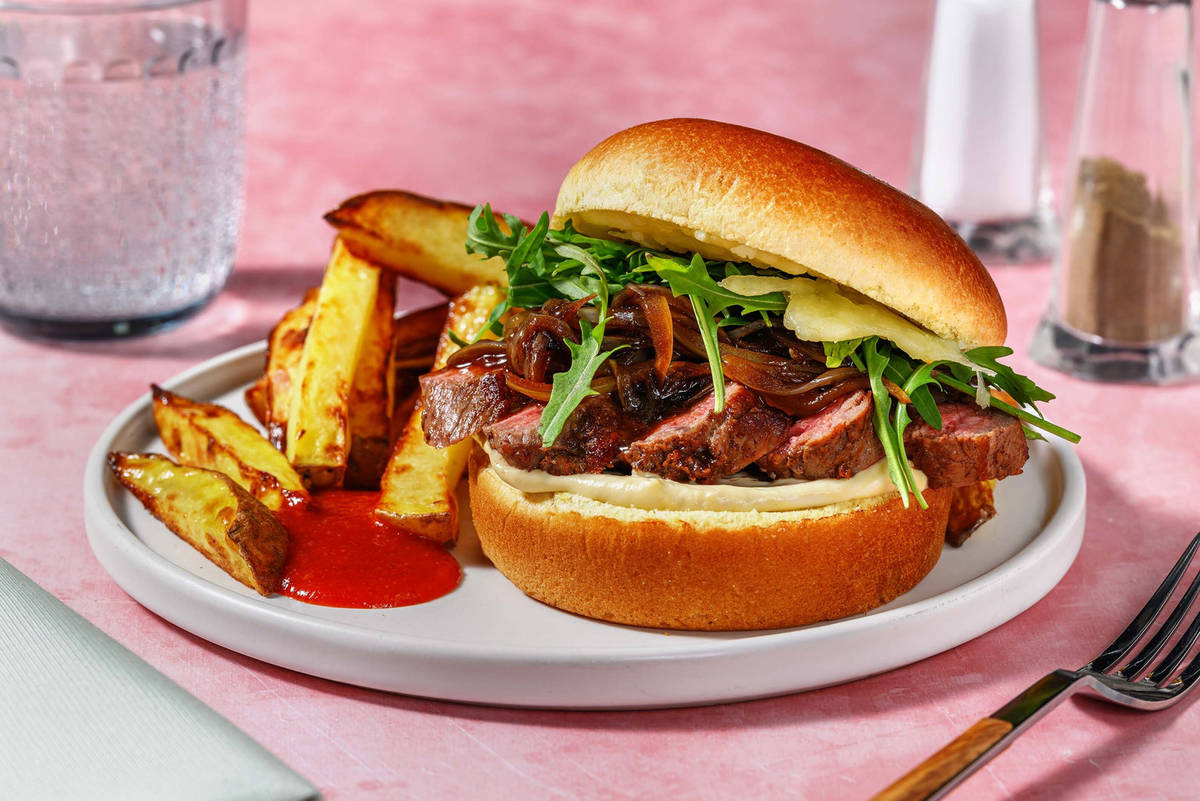 Venison Steak Sandwich