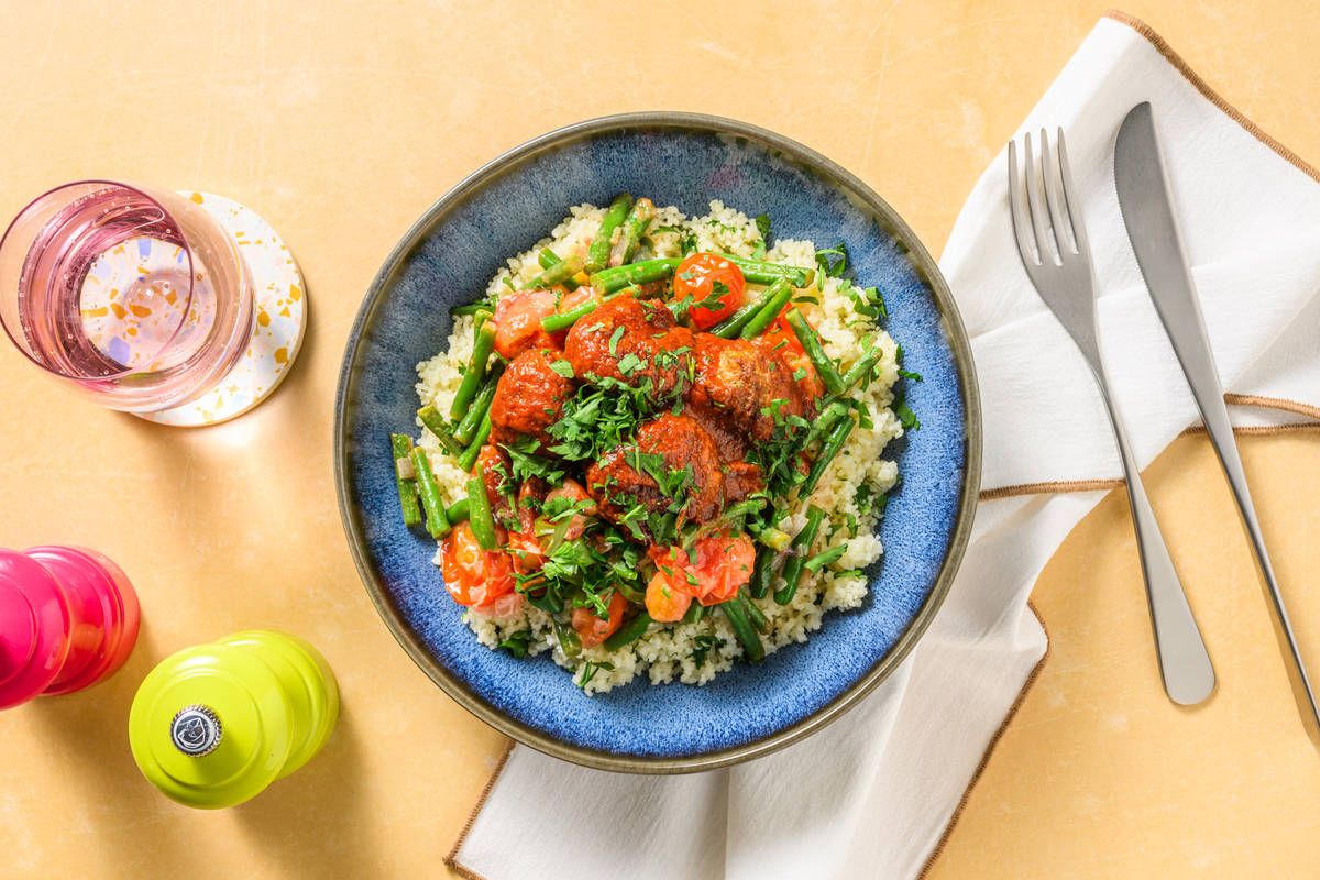Ras-el-hanout Spiced Pork Meatballs