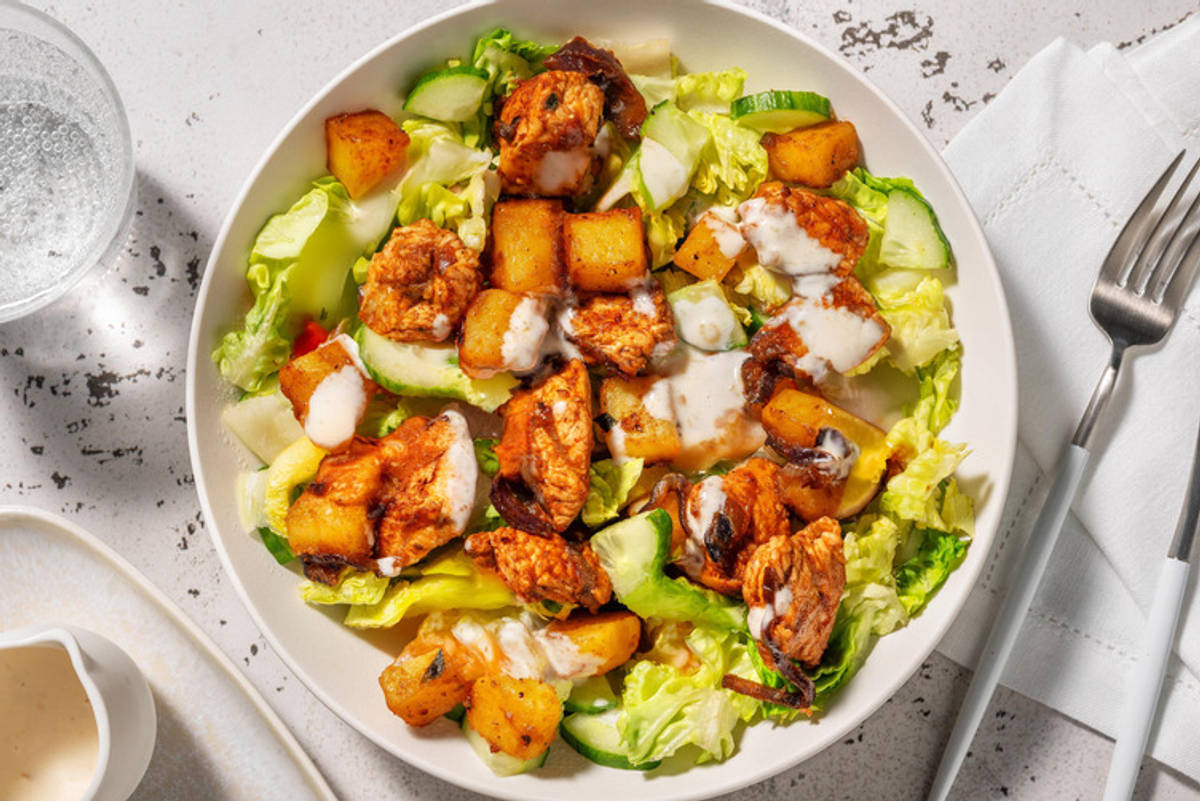 Tandoori stijl kalkoensalade
