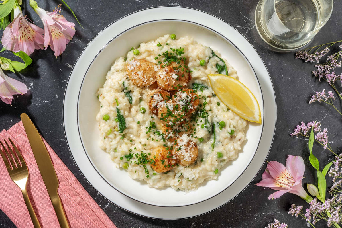 Risotto aux pétoncles