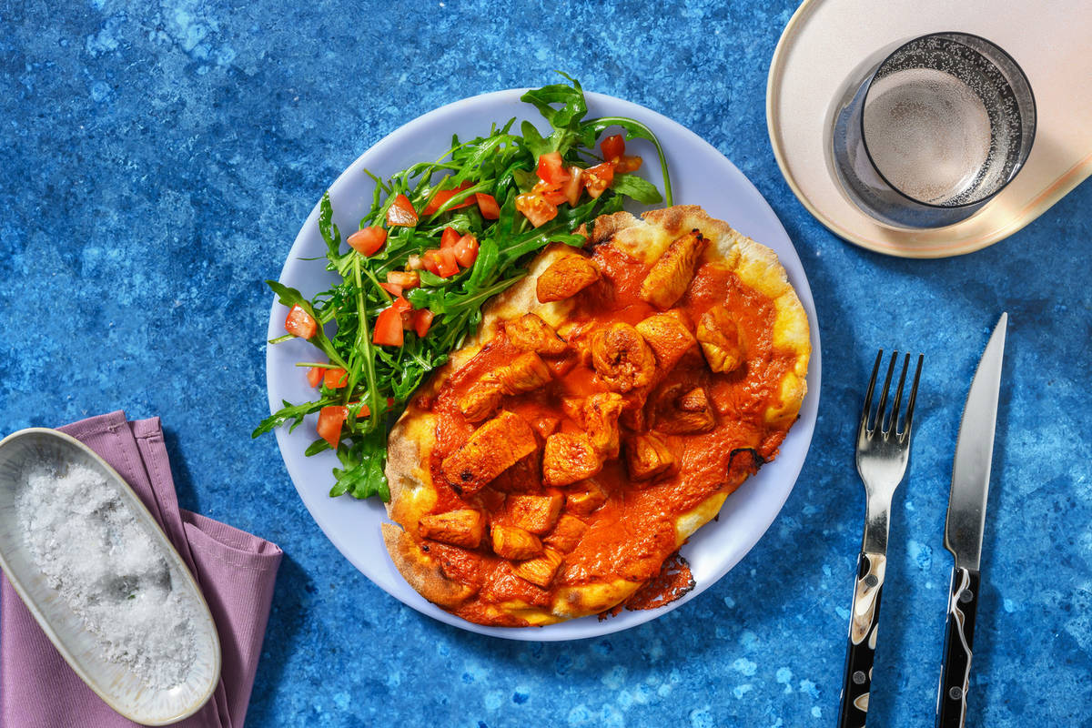 Speedy Butter Double Chicken Baked Naan