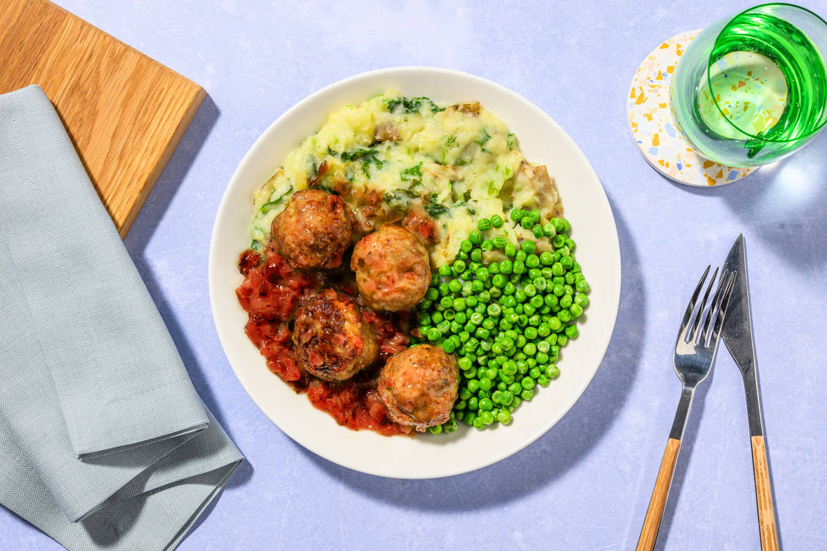 Beef and Pork Meatballs in Ballymaloe Relish