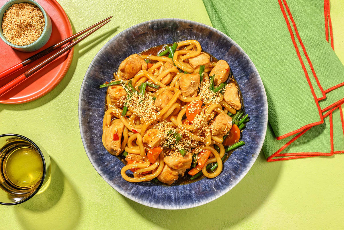 Bulgogi Chicken Udon Stir-Fry
