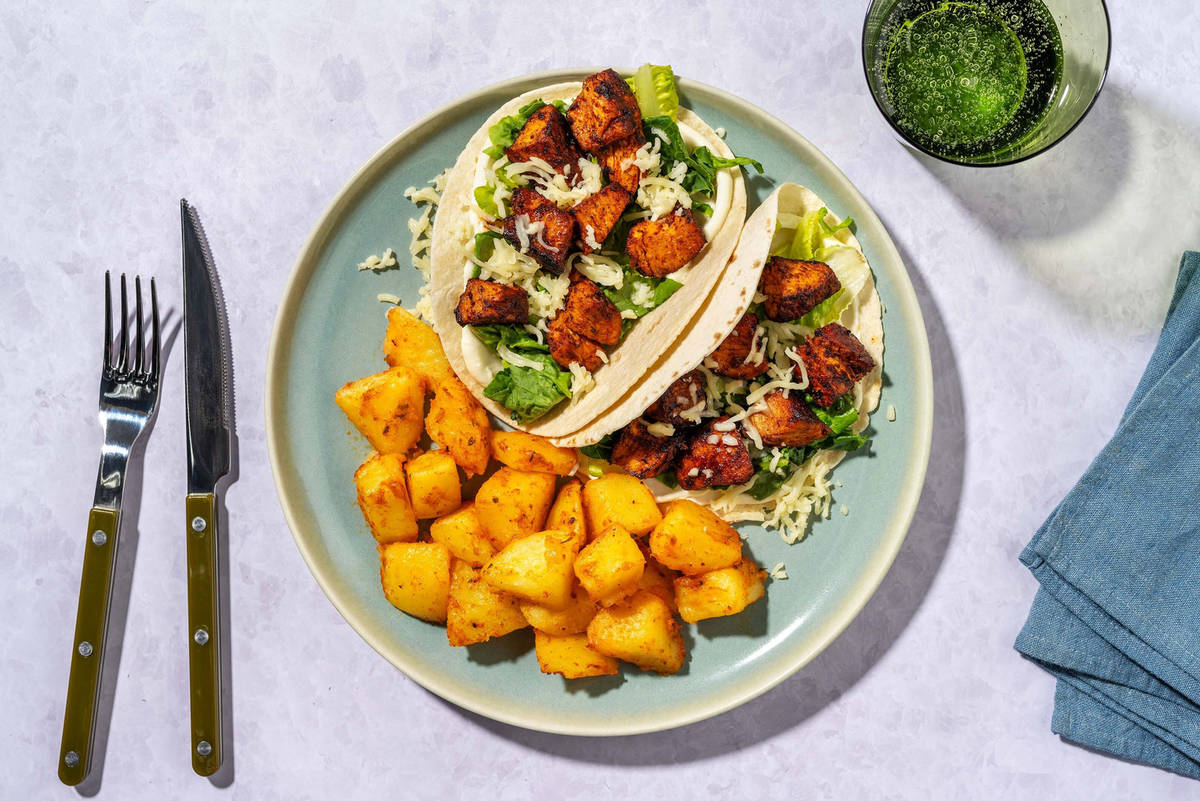 Quick Hot Honey Peri Peri Chicken and Pepper Tacos