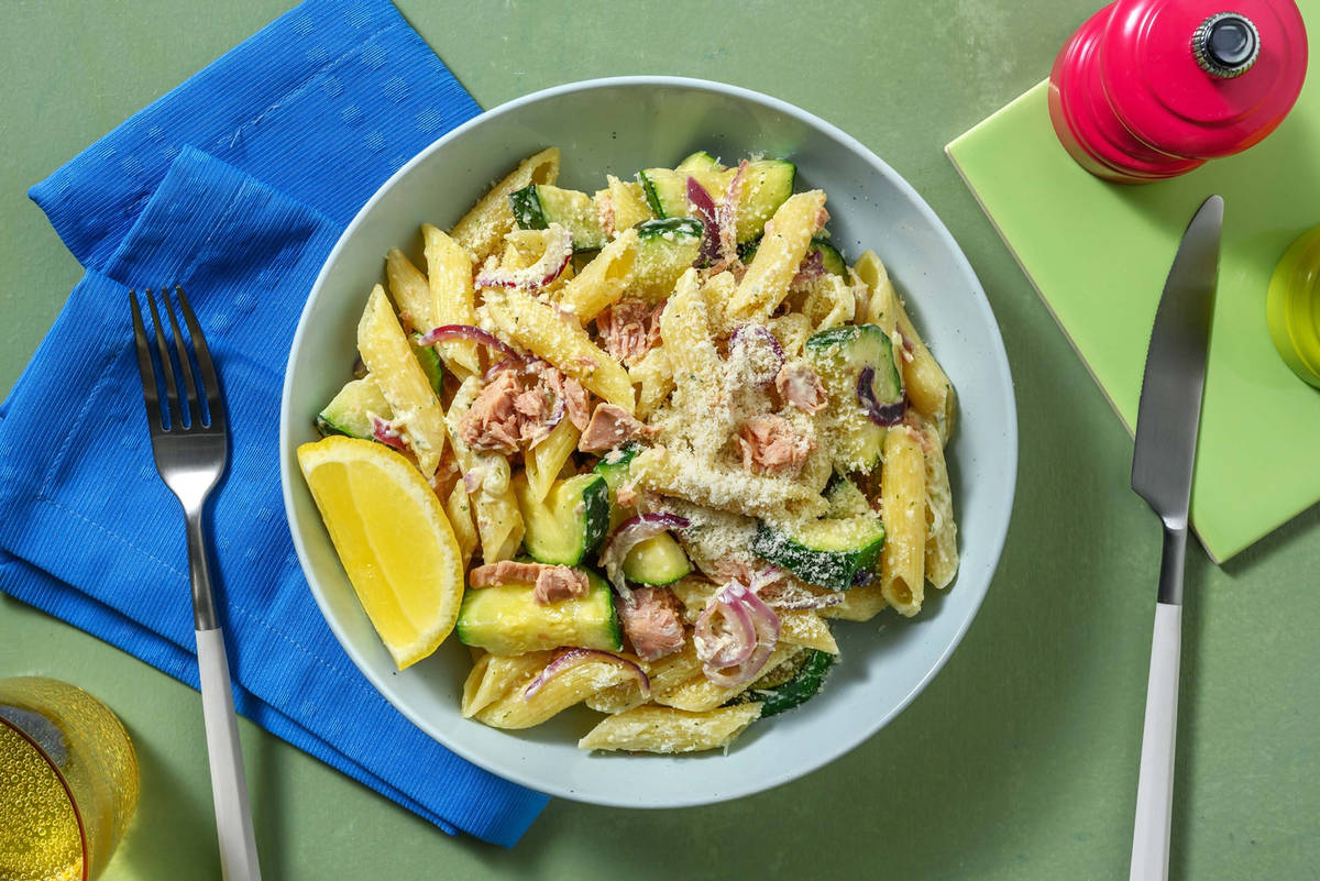 Hähnchen-Pasta-Salat
