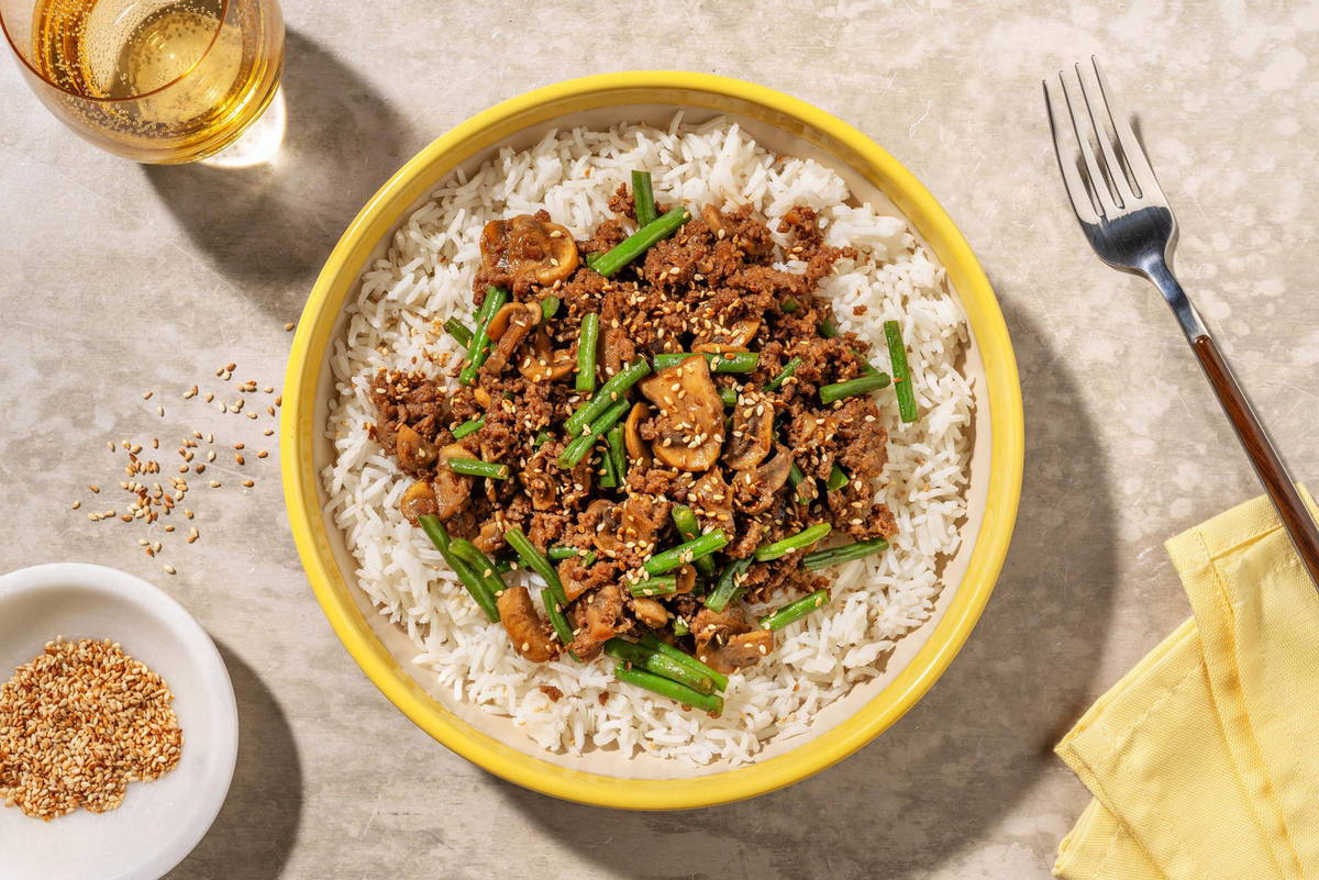 Honey Miso Mushroom Beef and Vegetable Gyozas