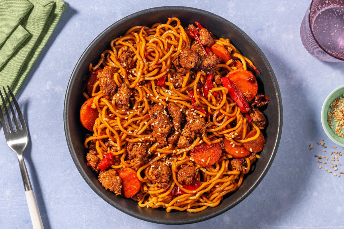 Quick Indonesian Inspired Beef Noodles