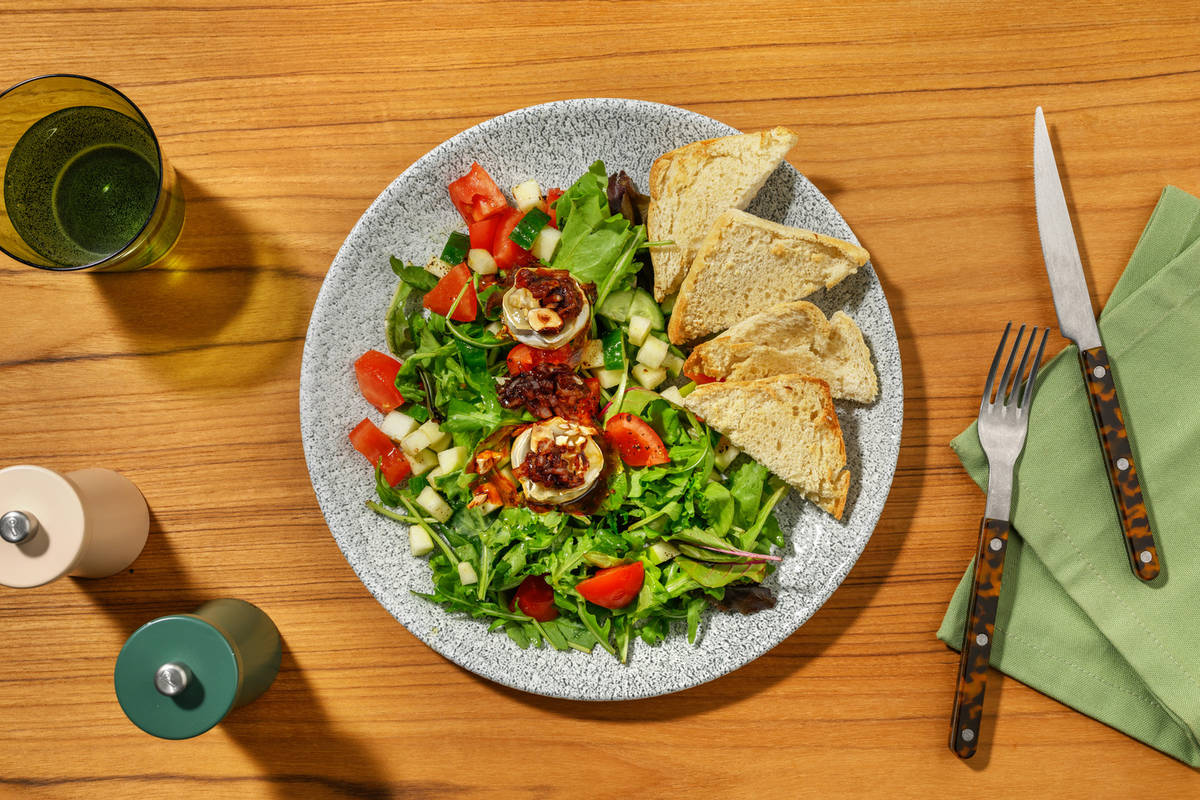 Warm Goat's Cheese and Apple Salad