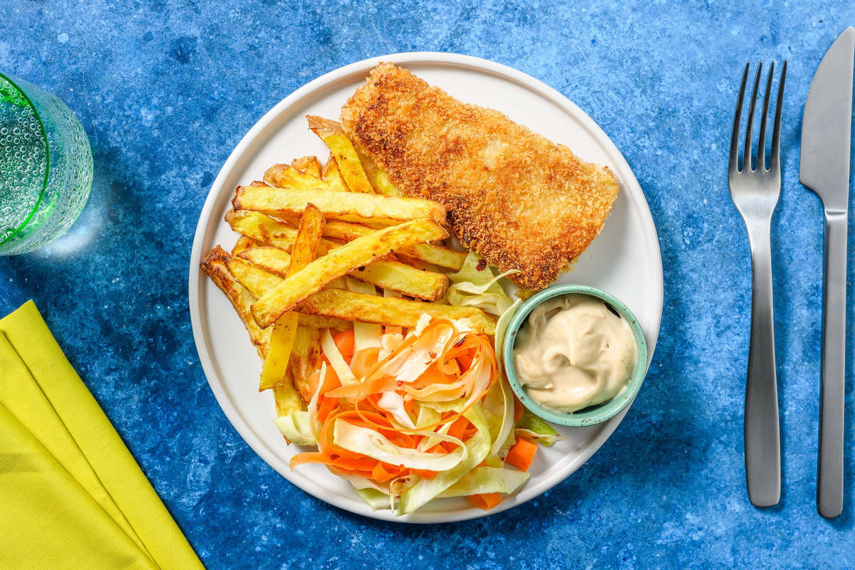 Koreansk-inspirert fish and chips