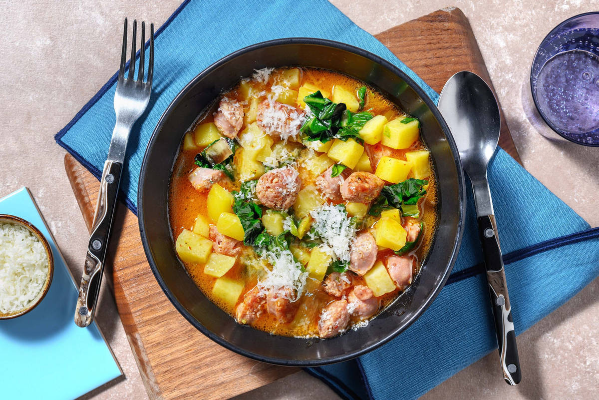 Stufato di salsiccia e Pecorino Romano Dop